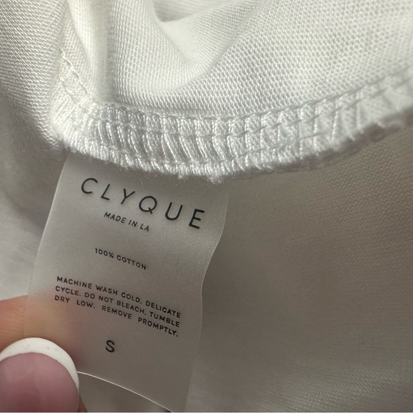 Clyque the label David maxi Small white Normcore minimalist cotton sleeveless - Picture 15 of 15